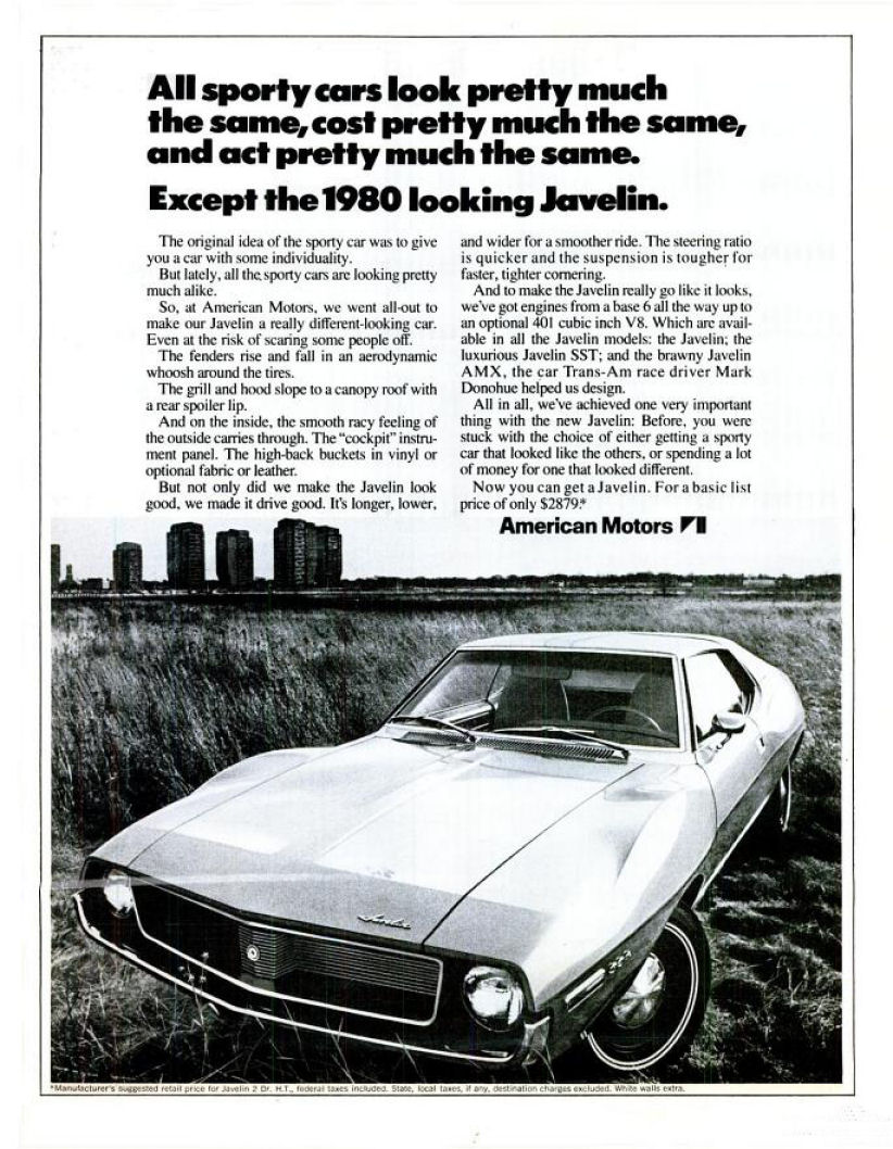 1971 Javelin Ad-01