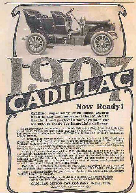1907 Cadillac Ad-07