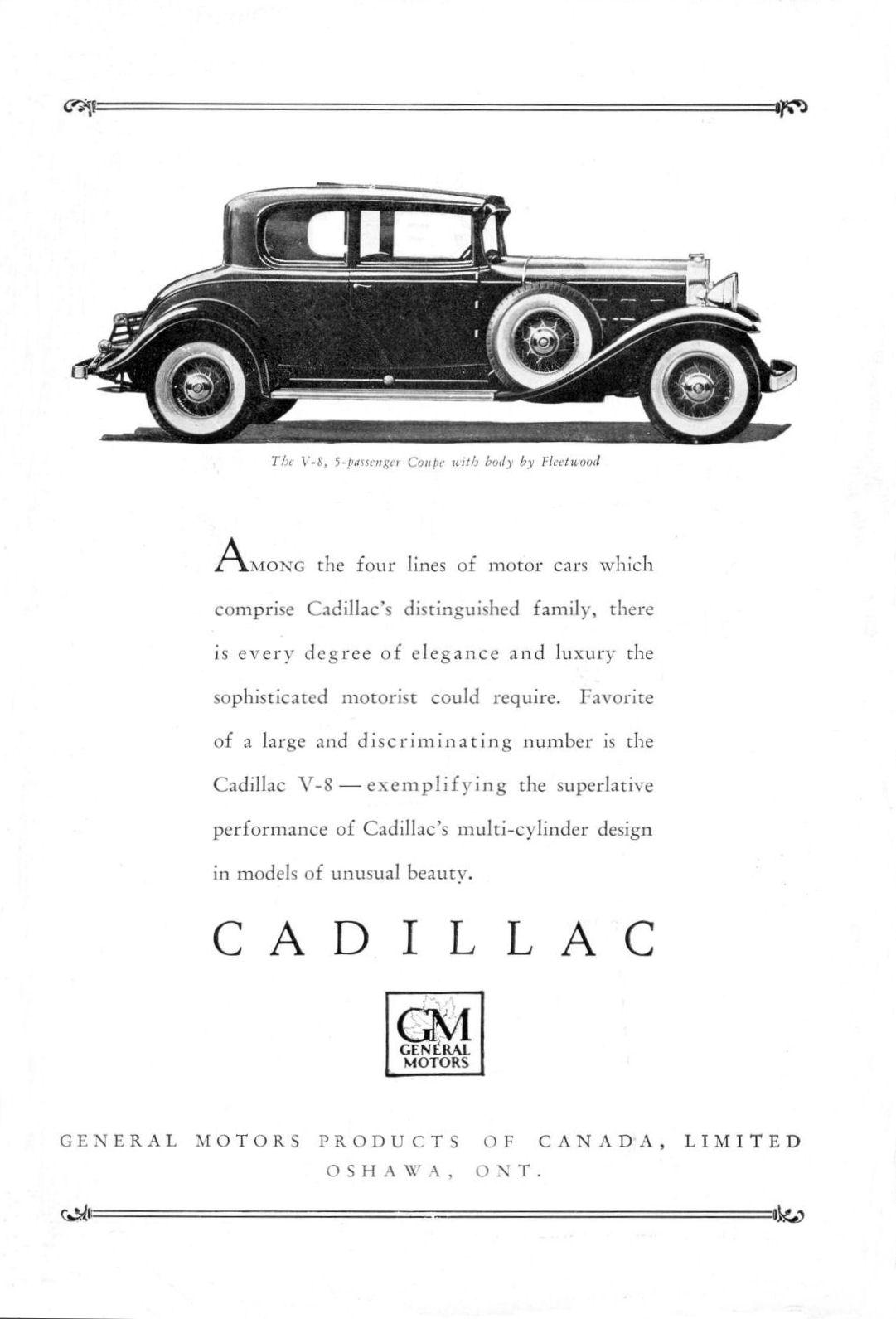 1931 Cadillac Ad (Cdn)-01