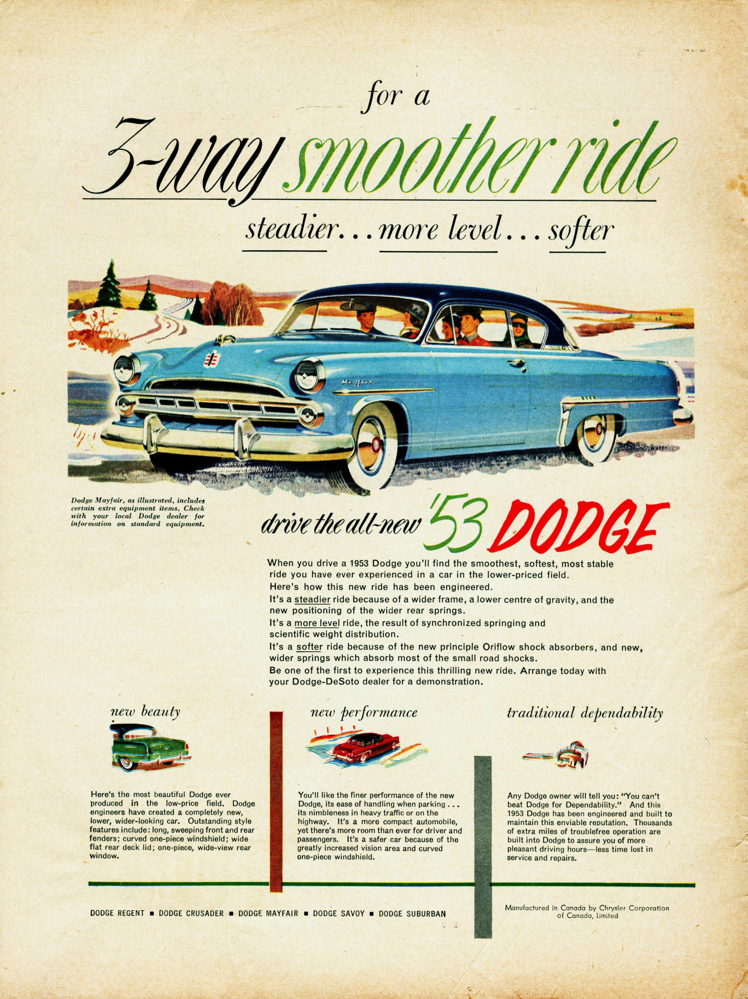 Chry #125 Chrysler Magazine Ad March 1953 Art & Collectibles ...