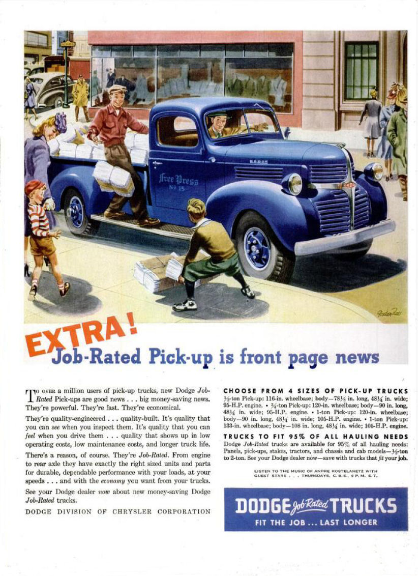 Vintage Ad  Chrystler  Dodge  Plymouth  Dodge Trucks