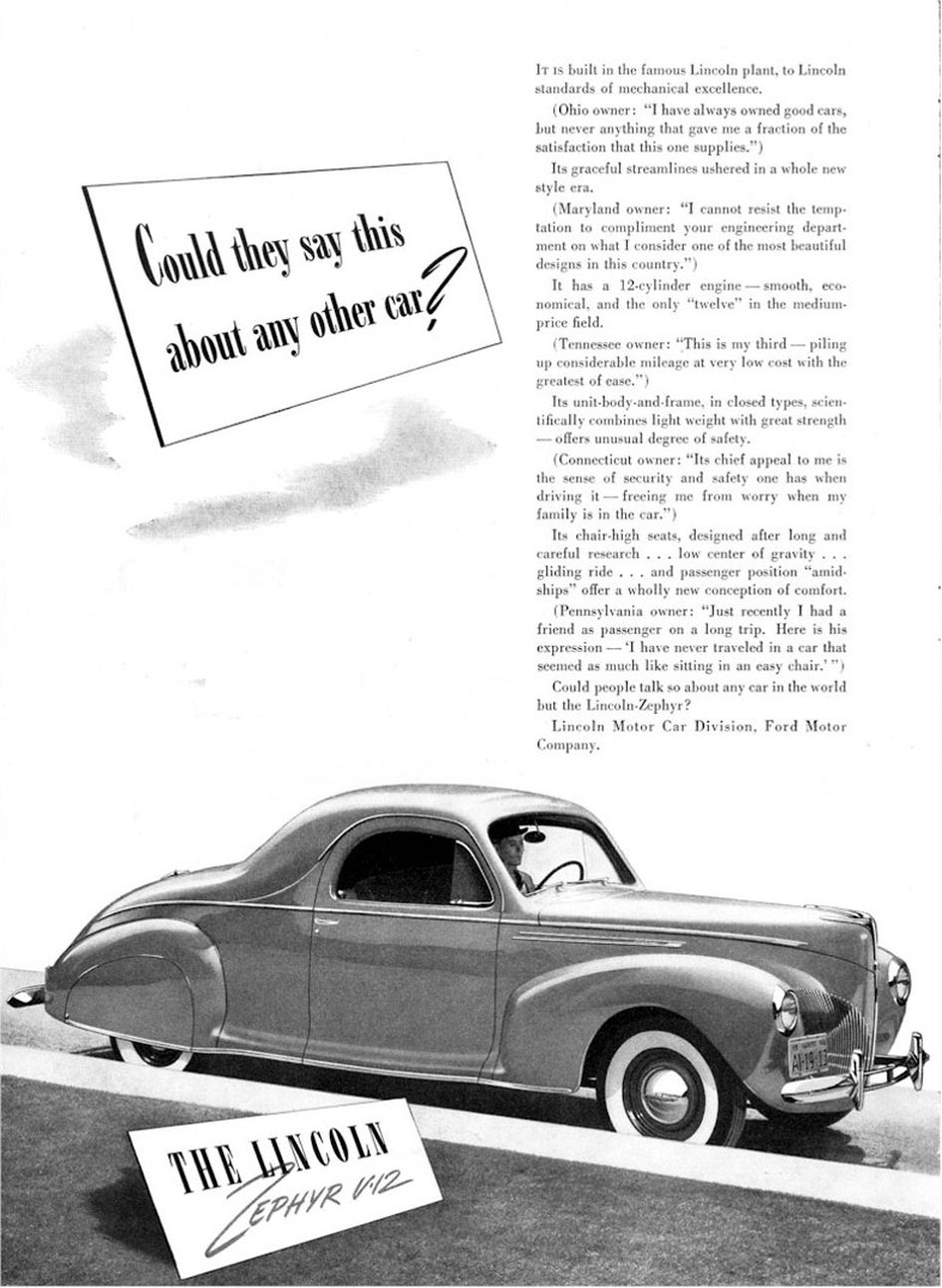 1940 Lincoln Zephyr Ad-24