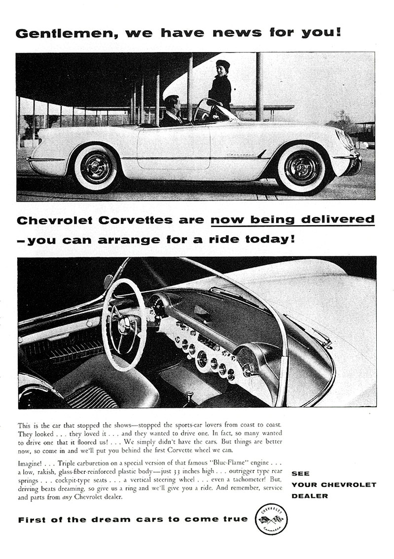 1954 Corvette Ad-10