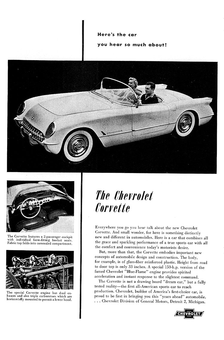 1954 Corvette Ad-13