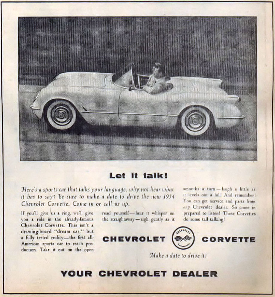 1954 Corvette Ad-14