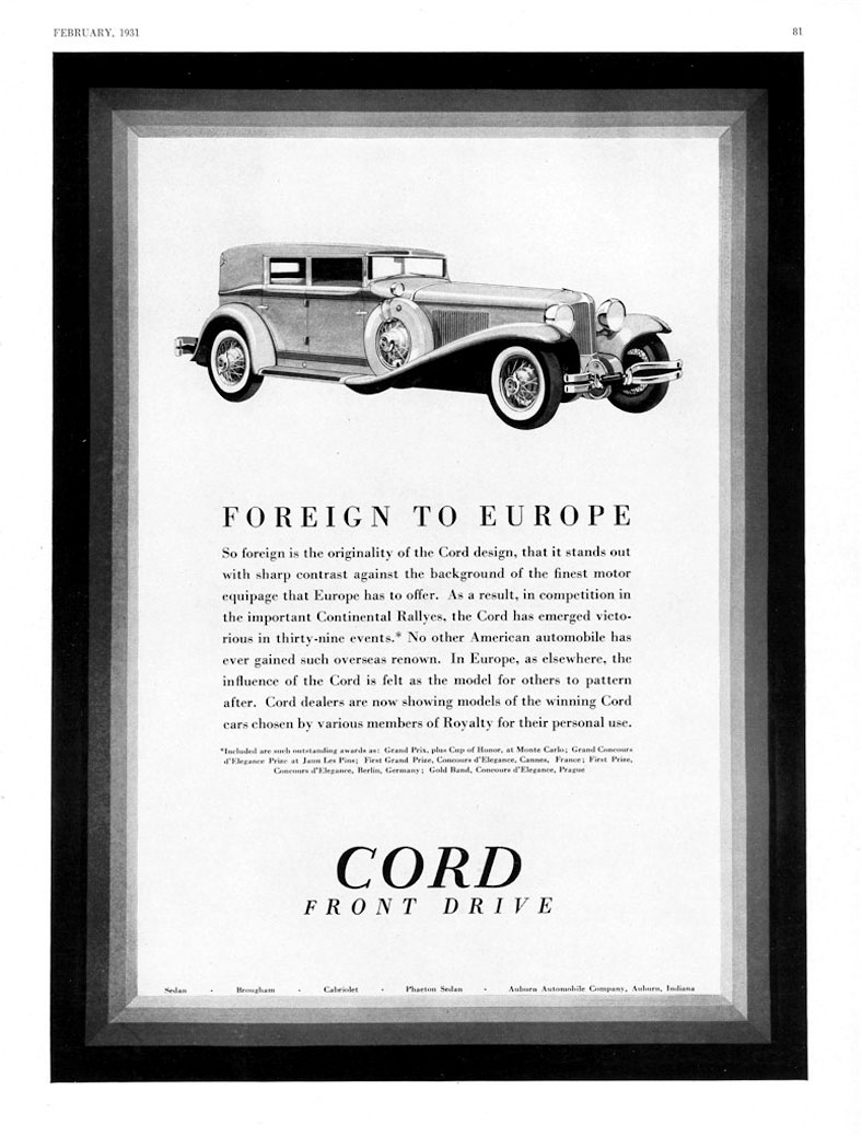 1931 Cord Ad-07