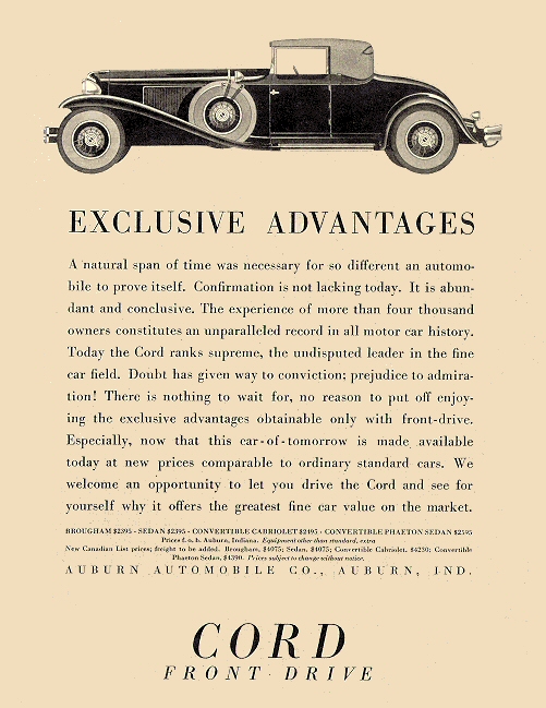 1931 Cord Ad-11
