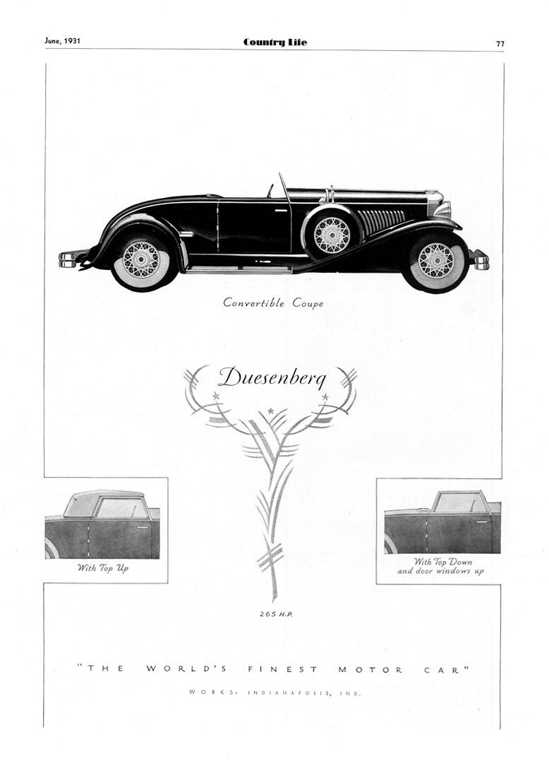 1931 Duesenberg Ad-01