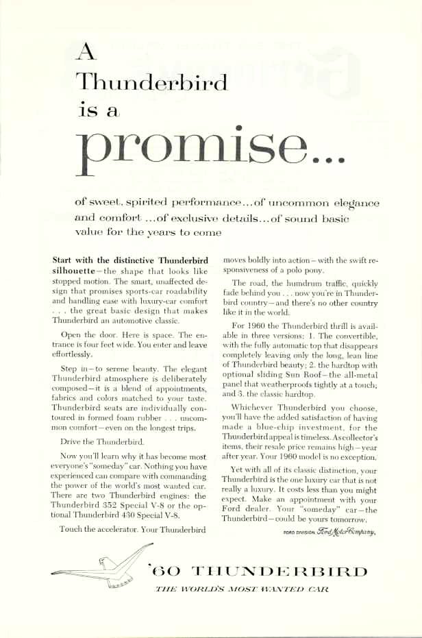 1960 Ford Thunderbird Ad-01