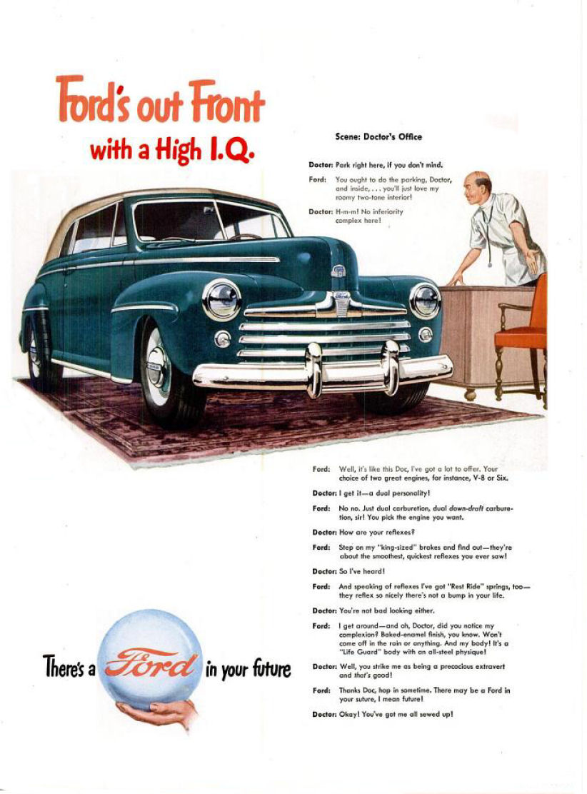 1947 Ford car brochure