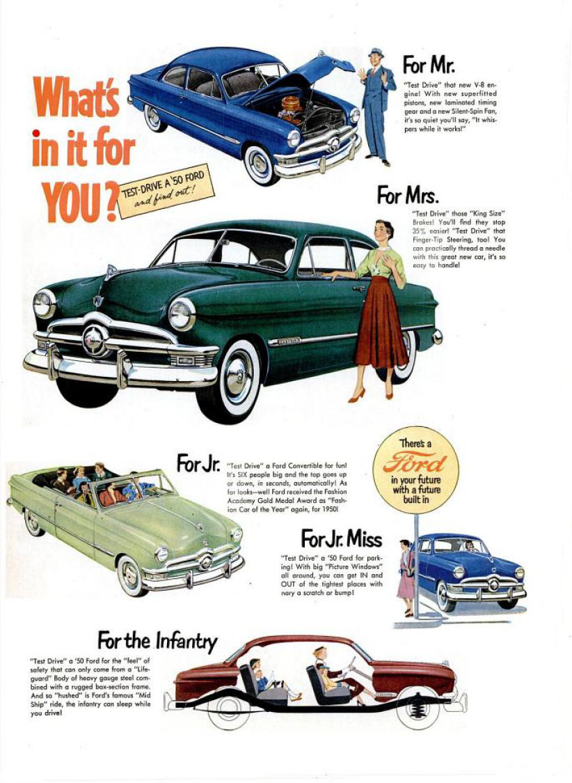 Ford adverts 1950s #4