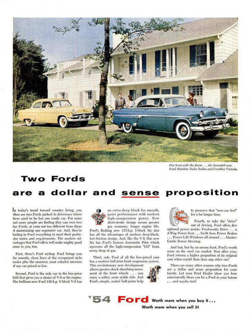 1954 Ford advertisements #9