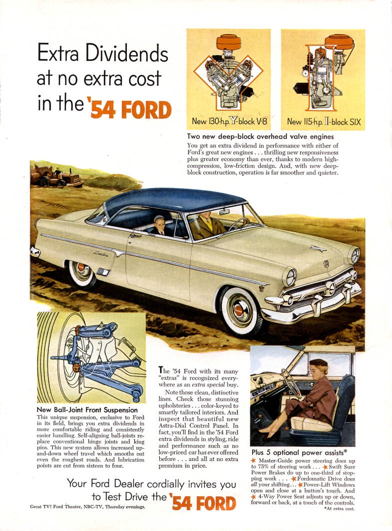 1954 Ford advertisements