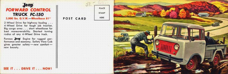 1957 Jeep Postcard-0a