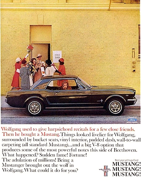 1965 Ford mustang commercials