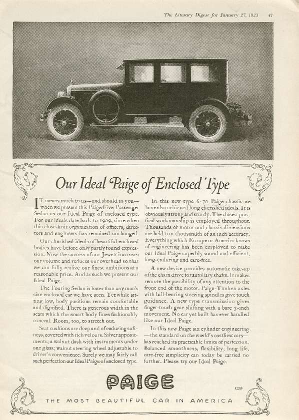 1923 Paige Ad-01